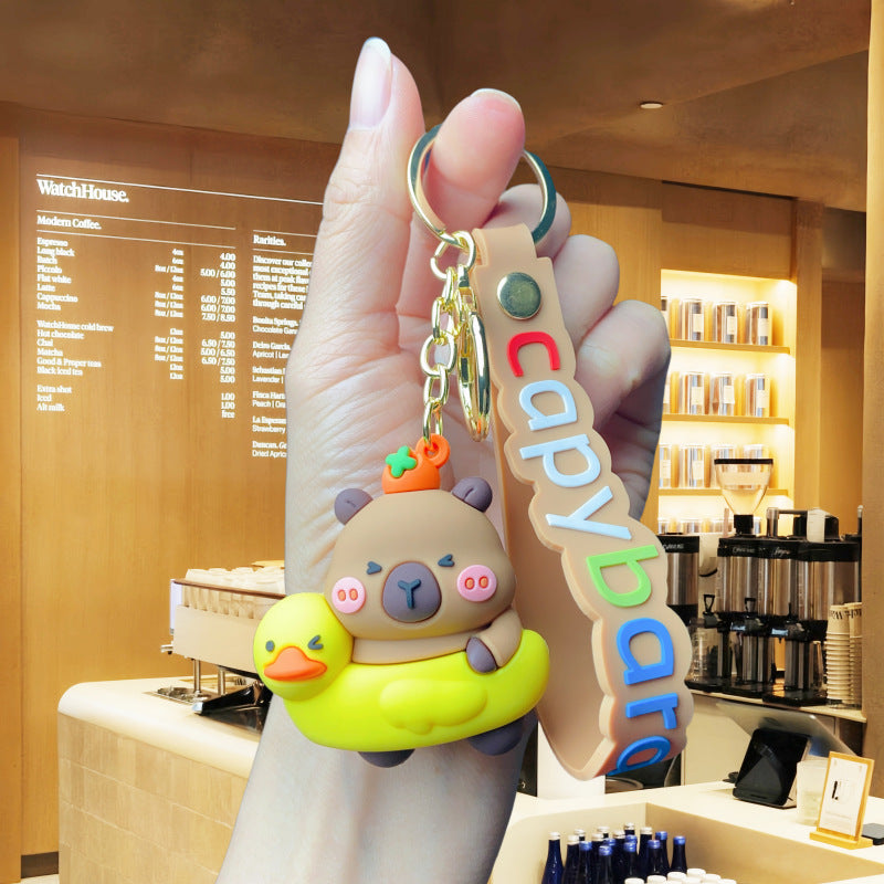 Wholesale Cute cartoon silicone keychain