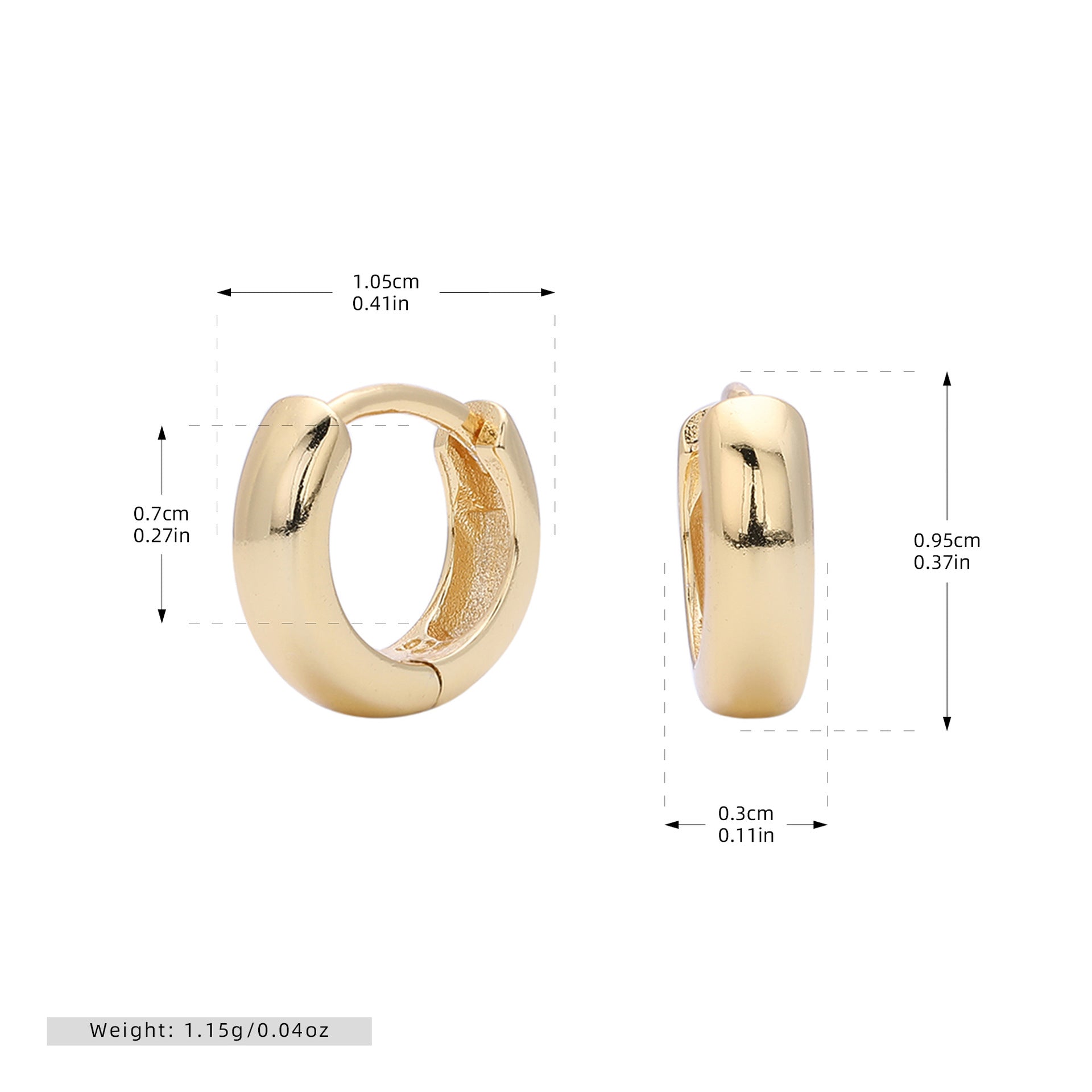 Wholesale  S925 Sterling Silve Light Luxury  Popular Simple Hollow Tube Earrings