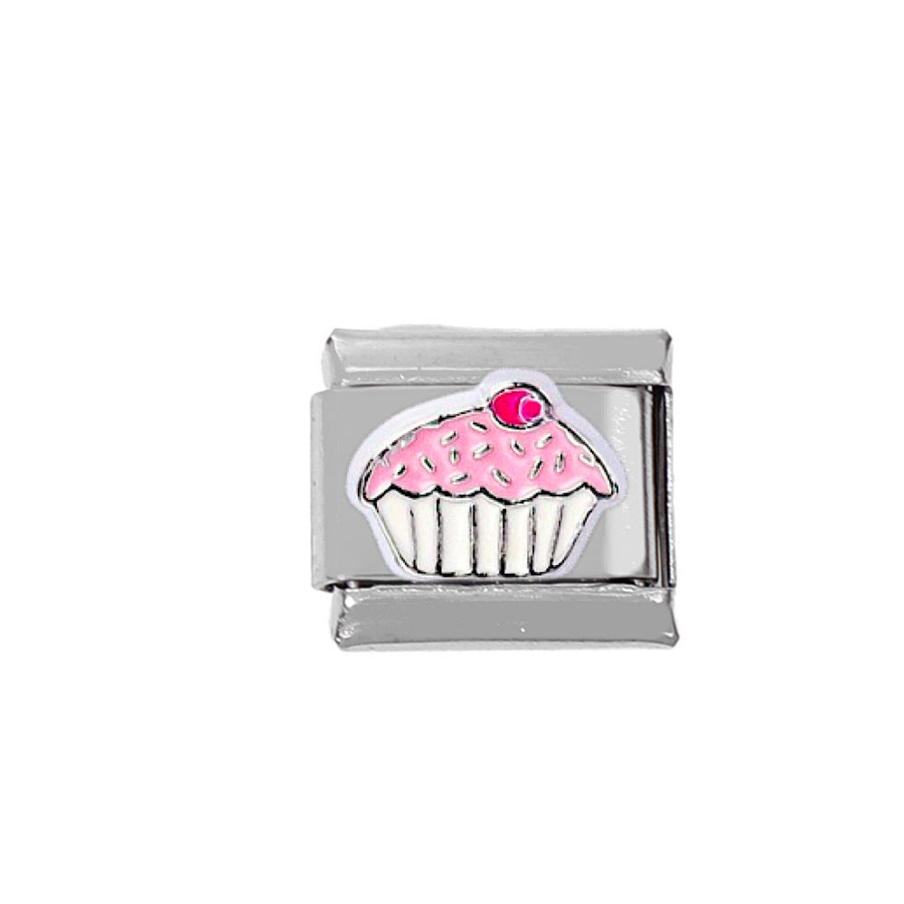 Wholesale Hamburger Coffee Stainless Steel DIY Charm Module For Bracelet Necklace Making Craft Supply