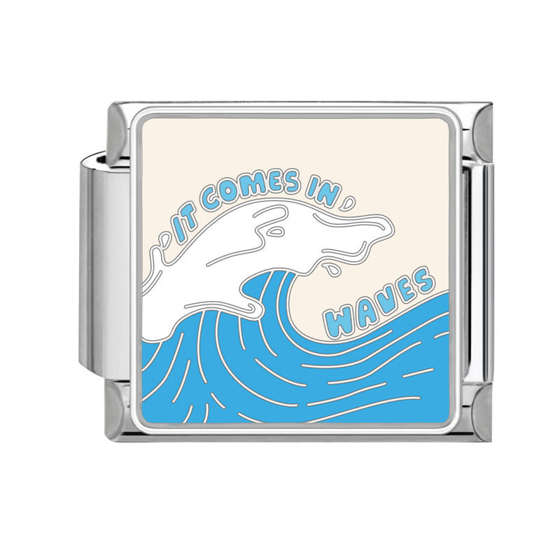 Wholesale 9mm Italian Charm Starter Bracelets DIY Lettere' mo' y Stainless Steel Composable Bracelet