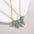 Wholesale Alloy Colorful Butterfly Necklace