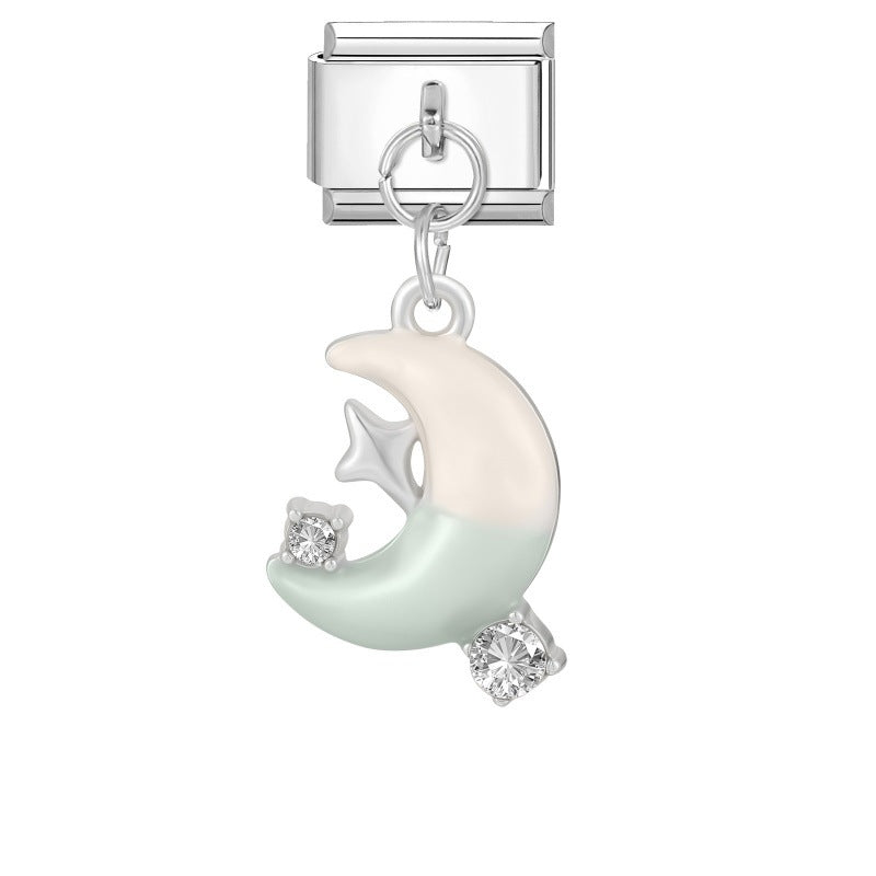Wholesale Stainless Steel DIY Pendant Butterfly Moon Star Trendy Fashion Accessory for Boutique Resale