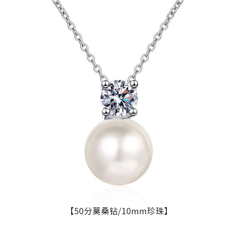 Wholesale  925 Sterling Silver Pearl Necklace