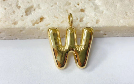Wholesale Stainless steel bubble letter pendant
