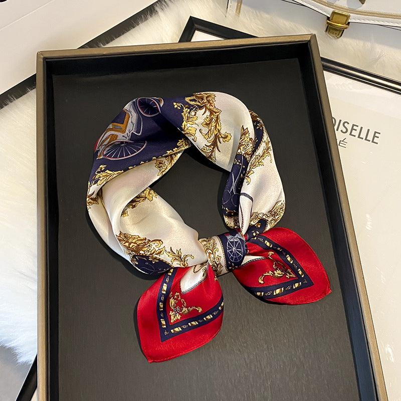 Wholesale  Silk f Women' s Autumn f f All-match Hair Band Fashion Small Square f