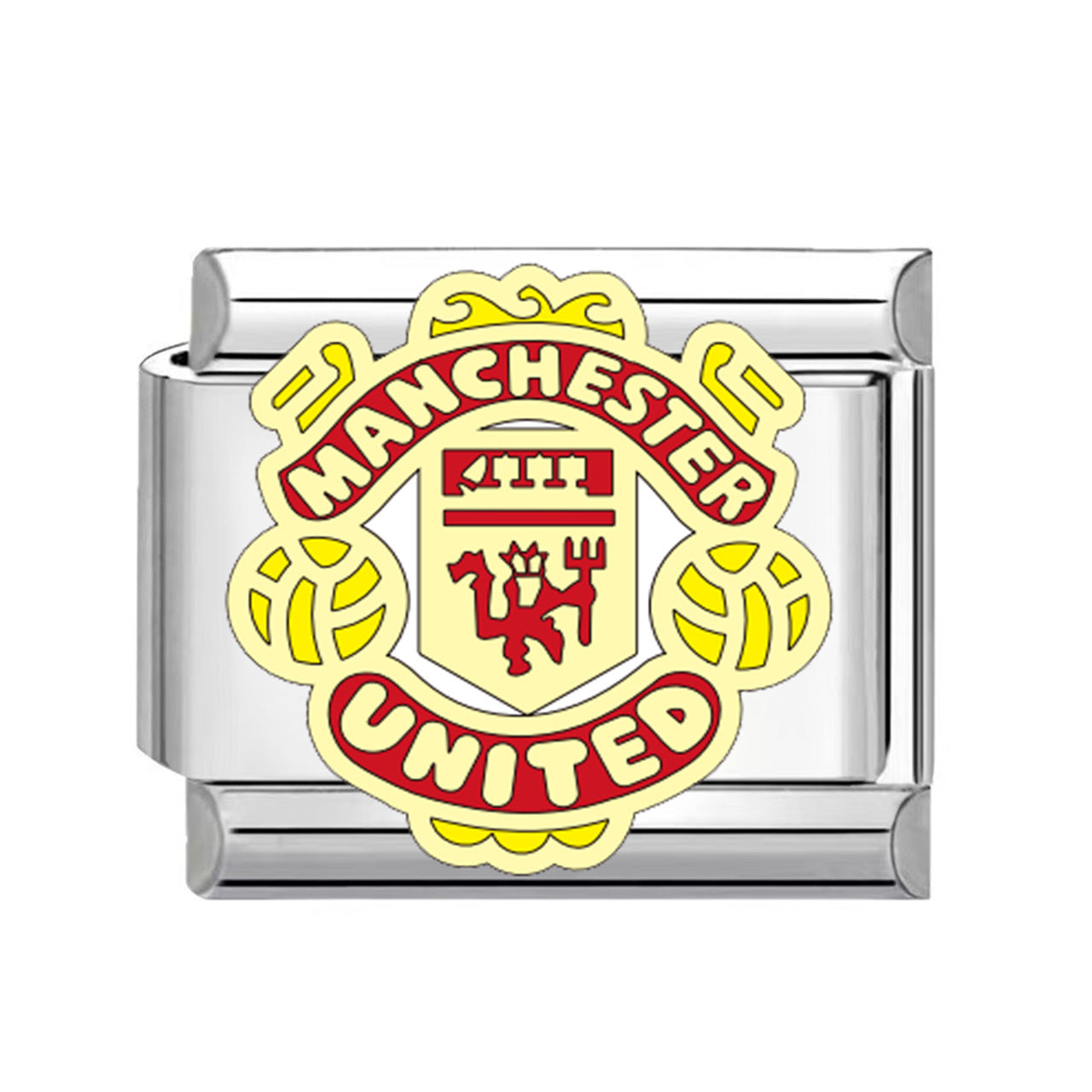 Wholesale Italian Charm Bracelet 9mm DIY Football Series   Creative Stainless Steel Composable Bracelet