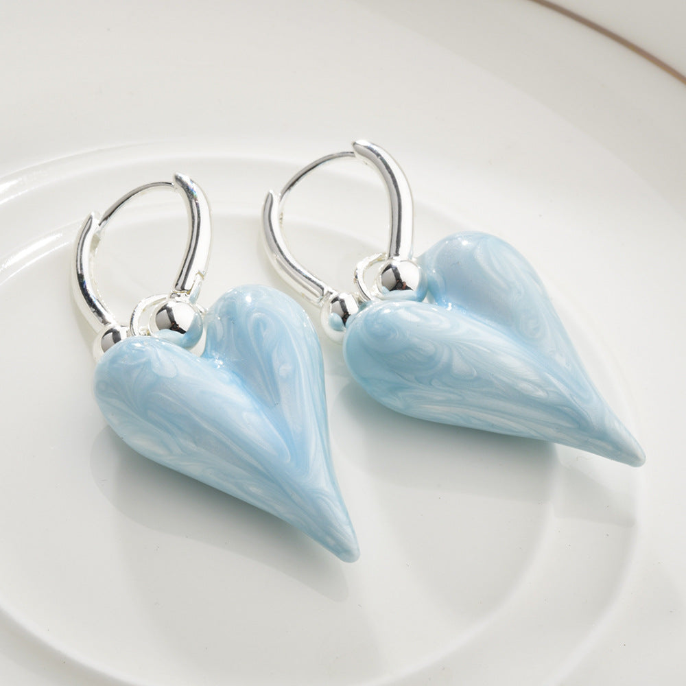Wholesale  Light Luxury Heart Earrings