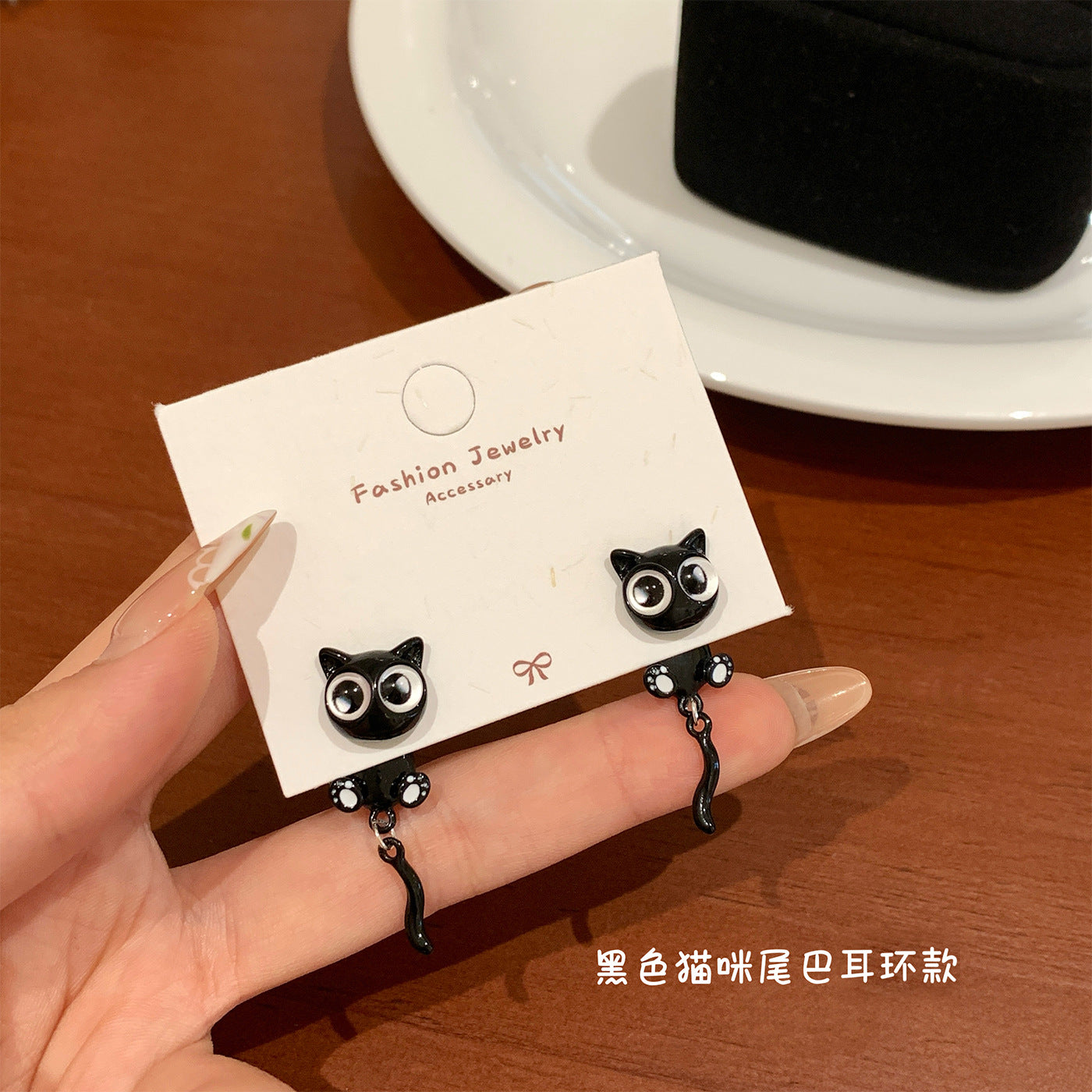 Wholesale Cartoon Heart Cat Ear Clip with Oil Dripping,  Fashion Accessory for Girls