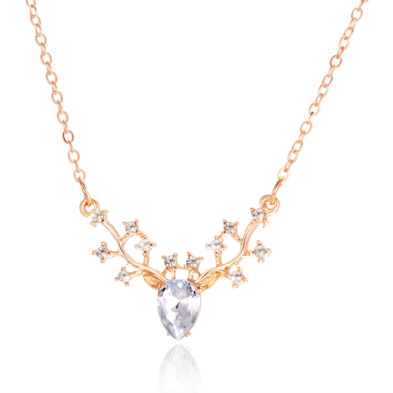 Wholesale Elk Pendant Temperament Christmas Necklace