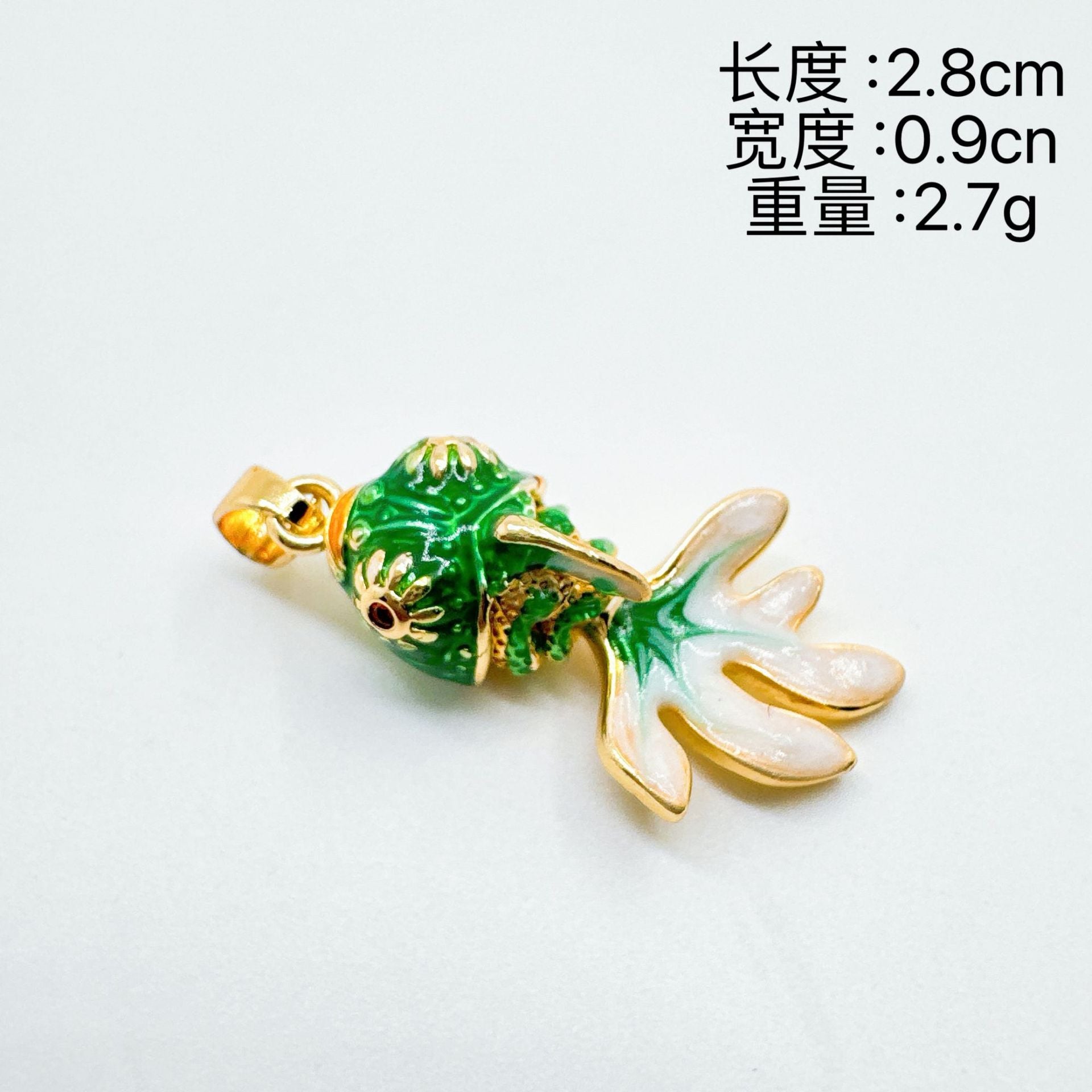 Wholesale Colorful Copper 18K Gold Plated Goldfish Pendant DIY Jewelry Accessory for Gift or Resale