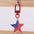 Wholesale American Independence Day Elements Red White Blue Flag Acrylic Keychain