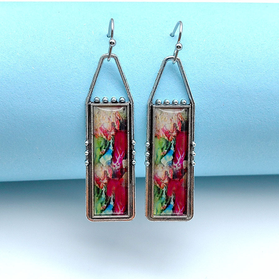 Wholesale Bohemian Vintage Turquoise Pattern Earrings ACC-ES-Xizhao015