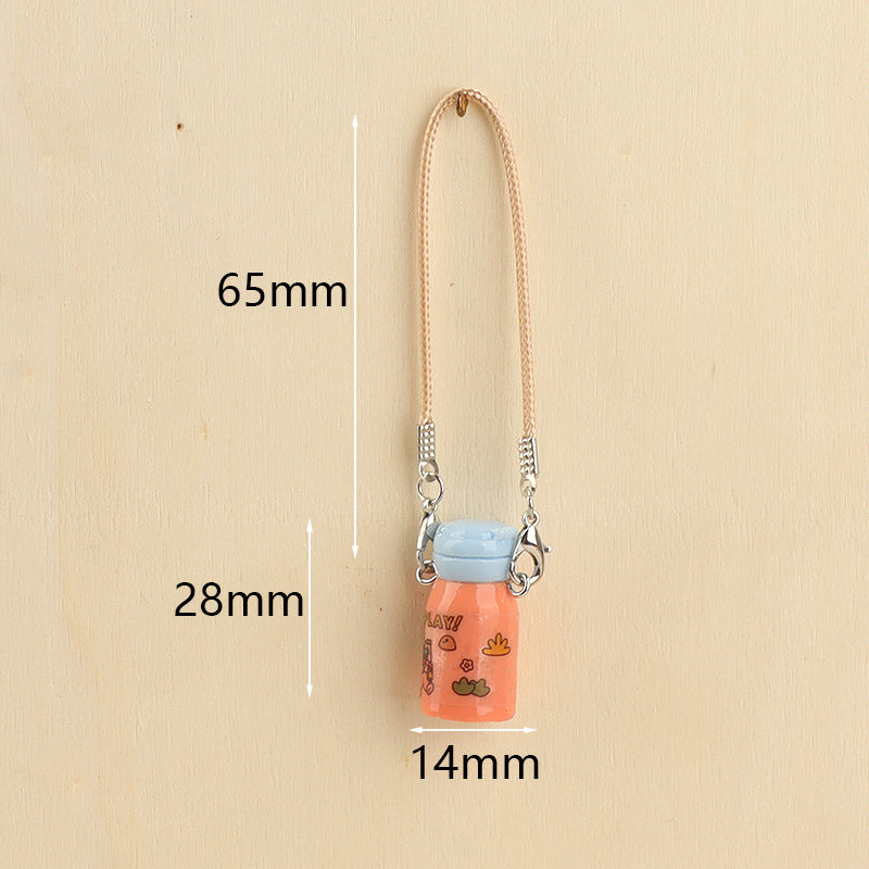 Wholesale Cute Mini Thermos Cup Keychain Pendant Doll Accessories