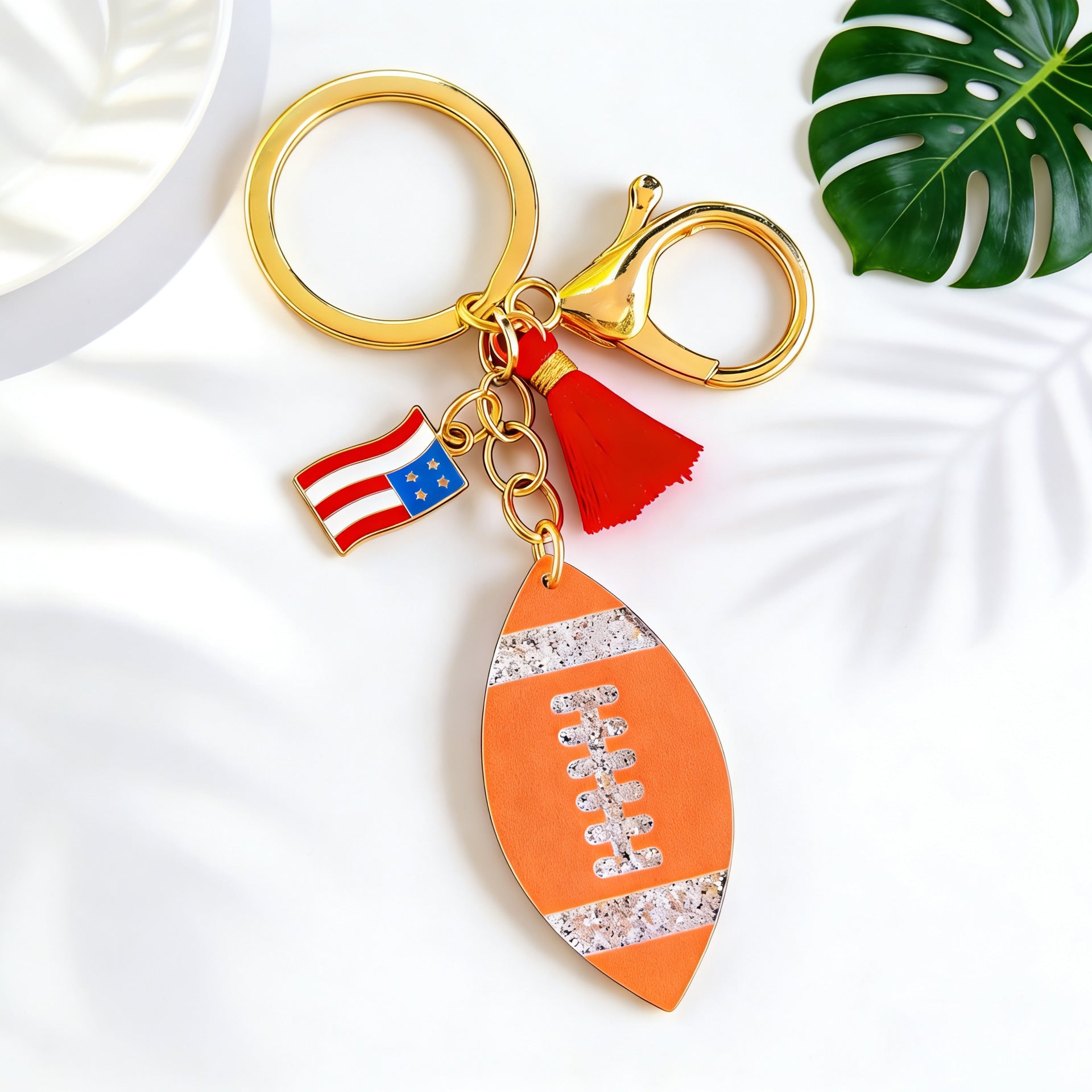 Wholesale Acrylic USA Canada Mexico World Cup Basketball,  Rugby,  Football,  Baseball Keychain