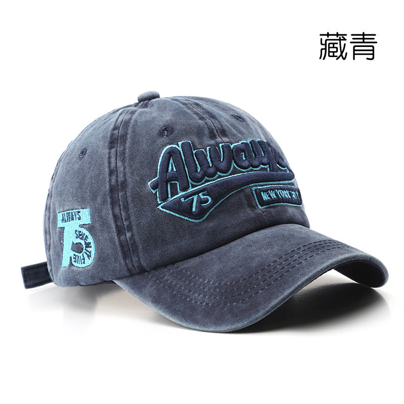 Wholesale Distressed embroidered baseball cap hat