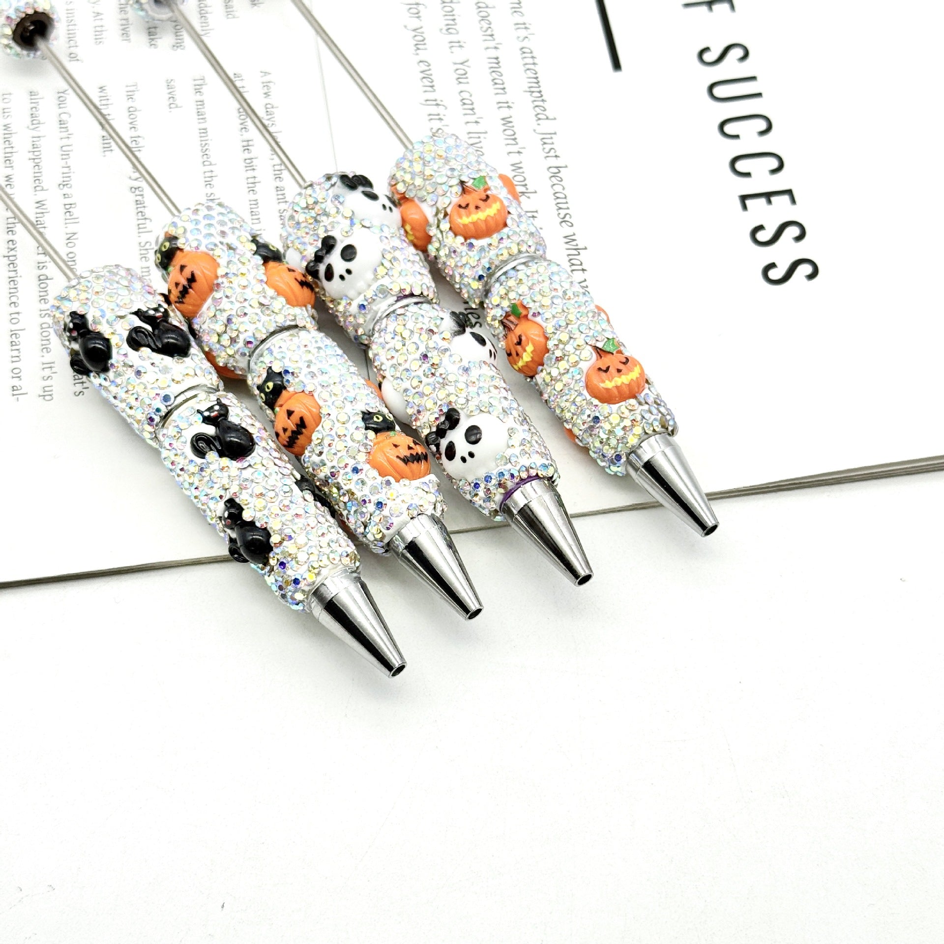 Wholesale  Full Diamond  Skull Pumpkin Ghost Series Beadable Pens