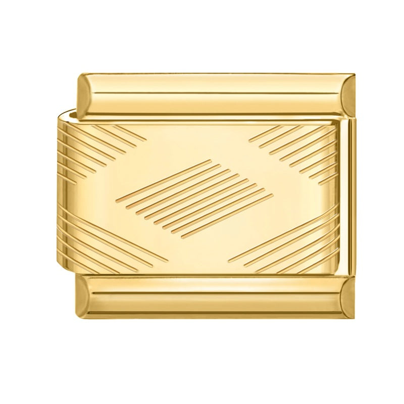 Wholesale Italian Charm Bracelet 9mm DIY Splicing Removable Stainless Steel Gold Base Moon Composable Bracelet