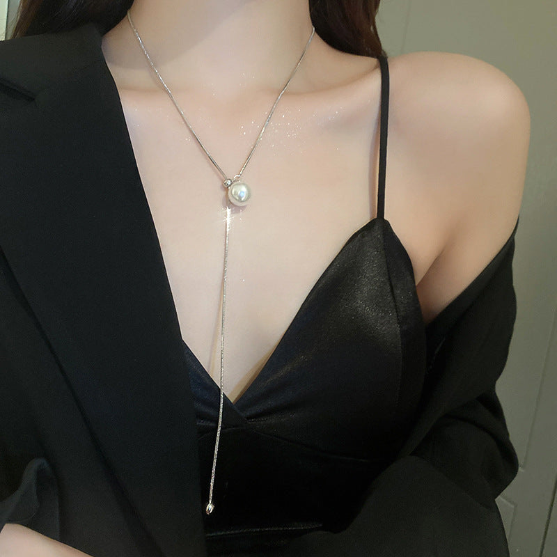 Wholesale Lace Collar Rhinestone Pearl Necklace