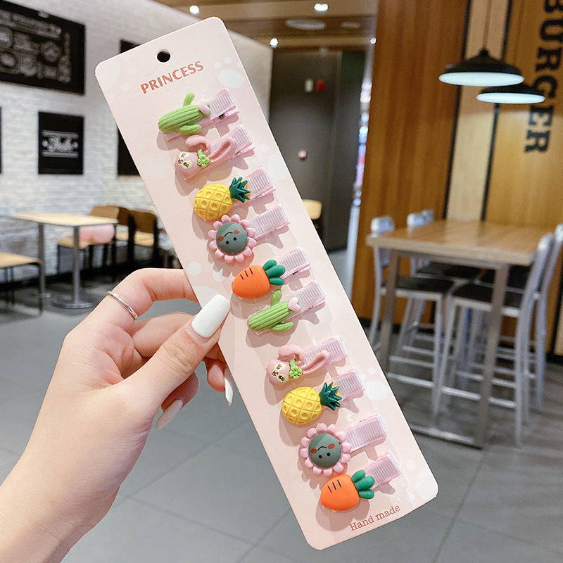 Wholesale Acrylic Cartoon cute  hairpin set