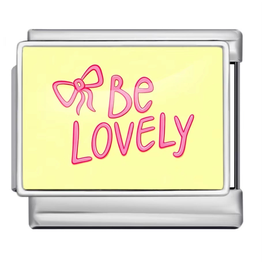 Wholesale italian Charm Bracelet 9mm DIY Colorful English Series Creative Stainless Steel Composable Bracelet