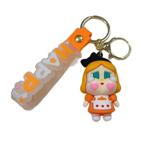 Wholesale Cute cartoon silicone keychain