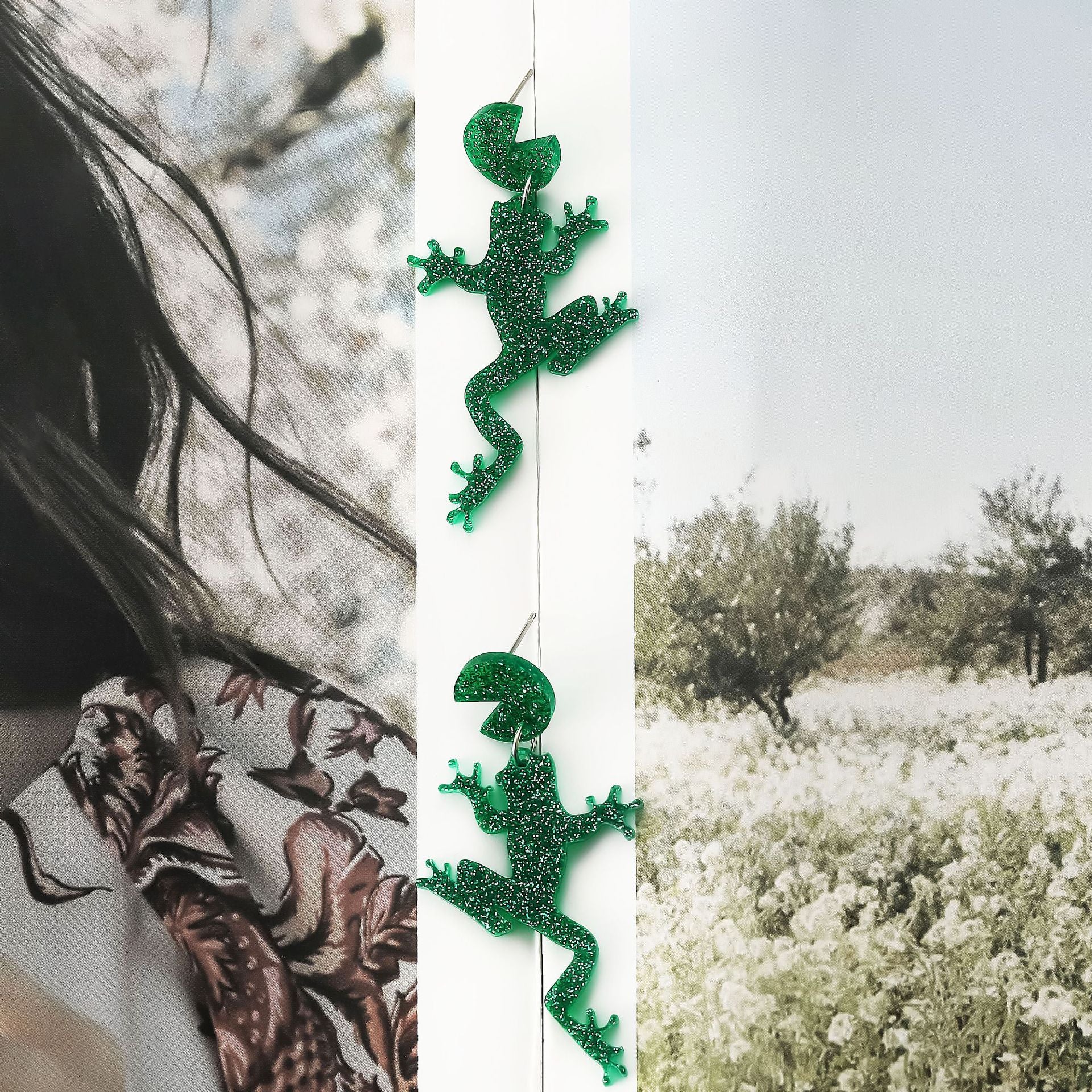 Wholesale Frog female animal ear clip