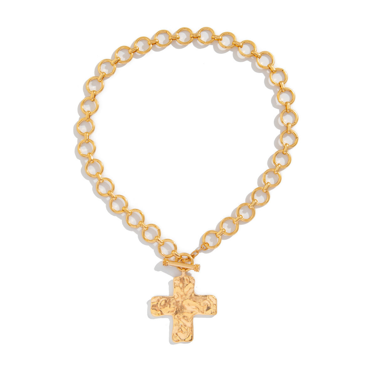 Wholesale punk style metal cross necklace