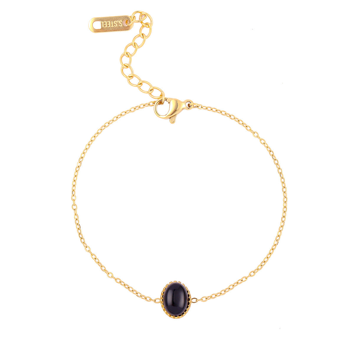 Wholesale Stylish Women S Star Open Bracelet Set 18K Gold Plated Stainless Steel With French Zircon Layered Design Boutique Resale