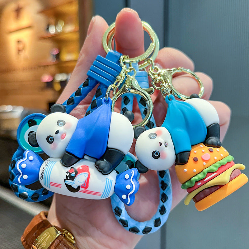 Wholesale Cute cartoon silicone keychain