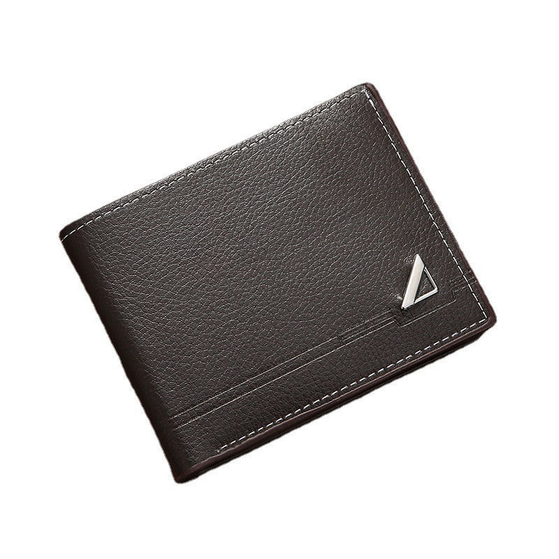 Wholesale men's wallet short men's business leisure horizontal wallet