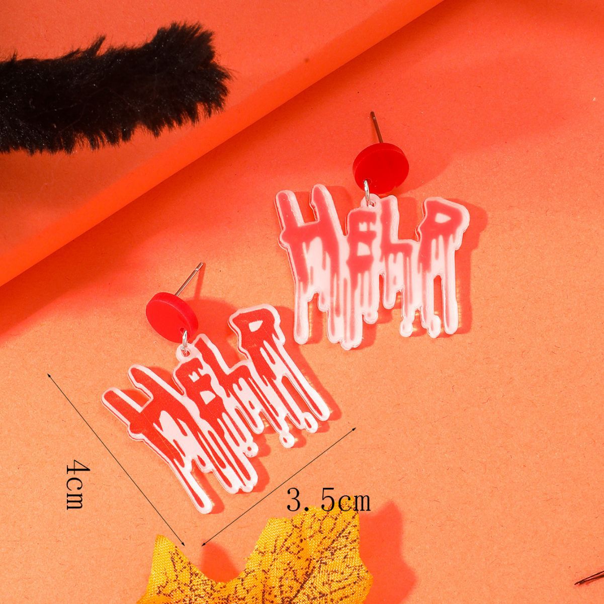 Wholesale Halloween Dark Horror Skull Handprint Earrings ACC-ES-Haoc007