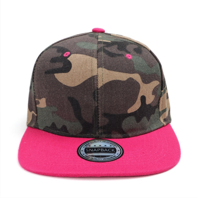 Wholesale Camouflage Hat Solid Color Flat Brim Baseball Cap ACC-HT-LueLan018