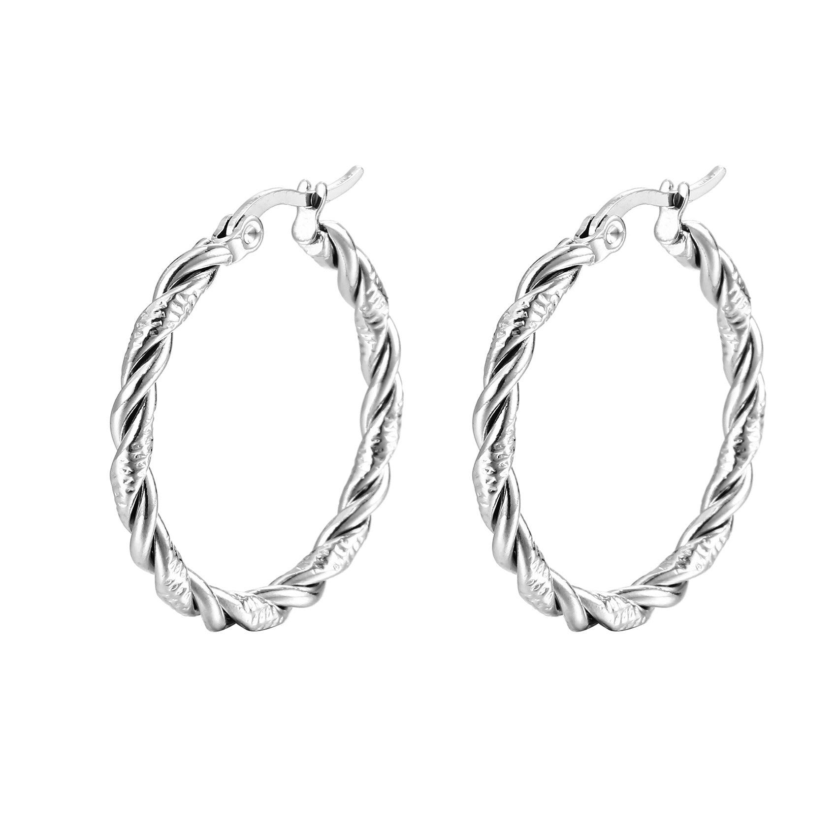 Wholesale stainless steel earrings  C- shaped earrings
