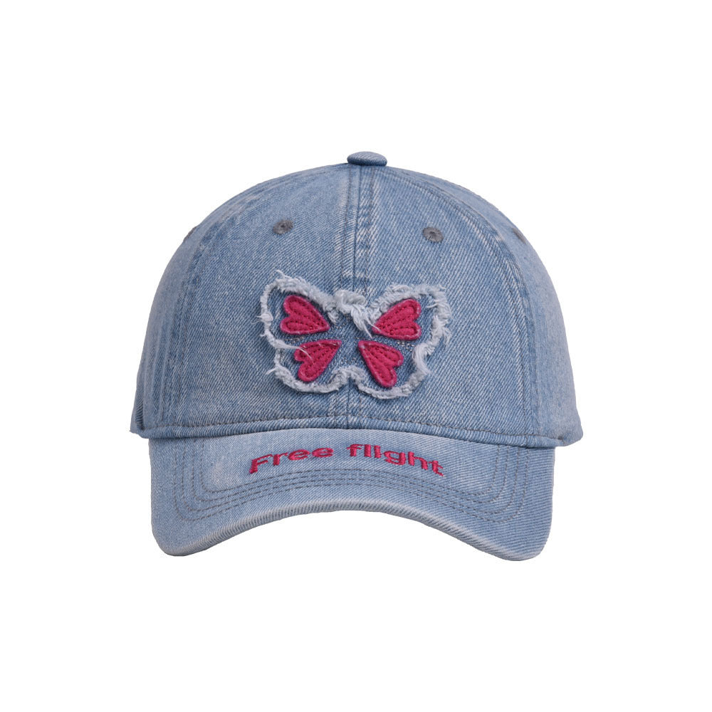 Wholesale Butterfly Distressed Washed Baseball Cap ACC-HT-WenRan006