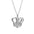 Wholesale S925 Sterling Silver Crown Pendant Necklace