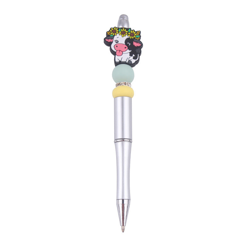 Wholesale  DIY Beaded Pen Creative Handmade Silicone Beads Beaded Pen