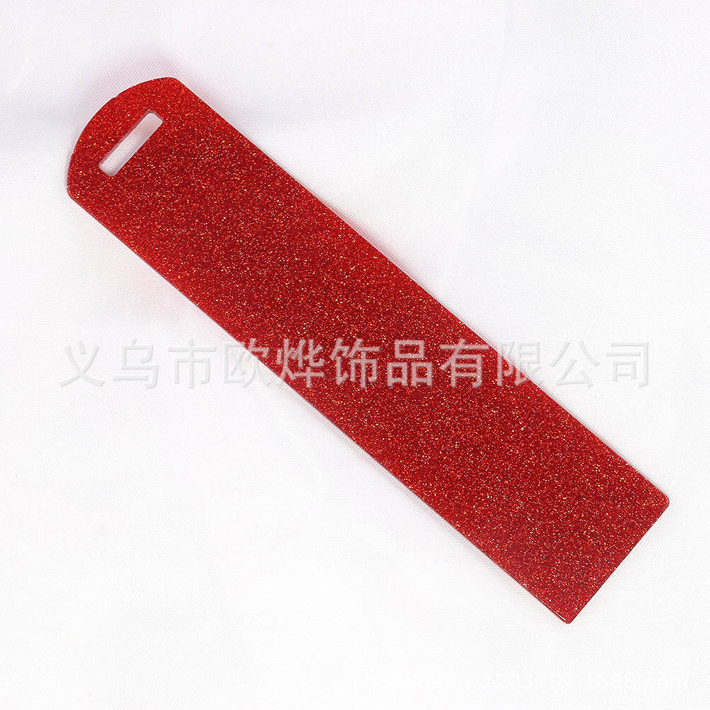 Wholesale 10PCS DIY Glitter Acrylic Bookmarks