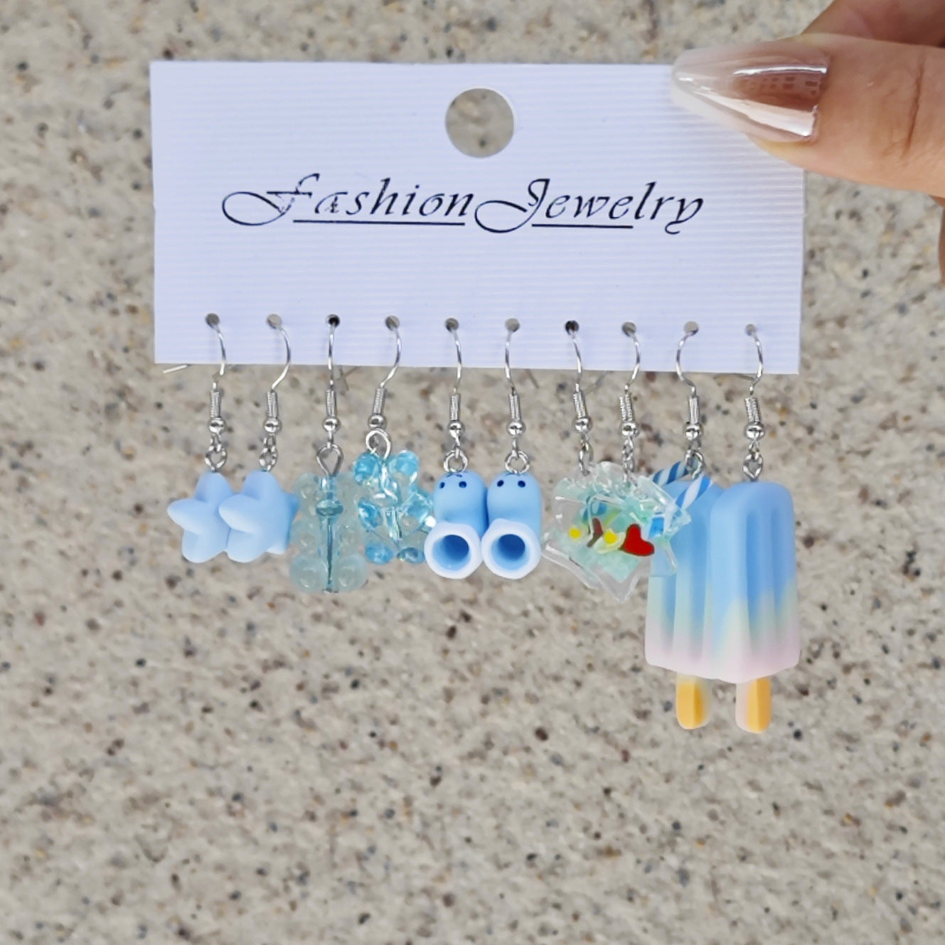 Wholesale 10pcs Bear Star Butterfly Love Luminous Earrings Set ACC-ES-TianShe007