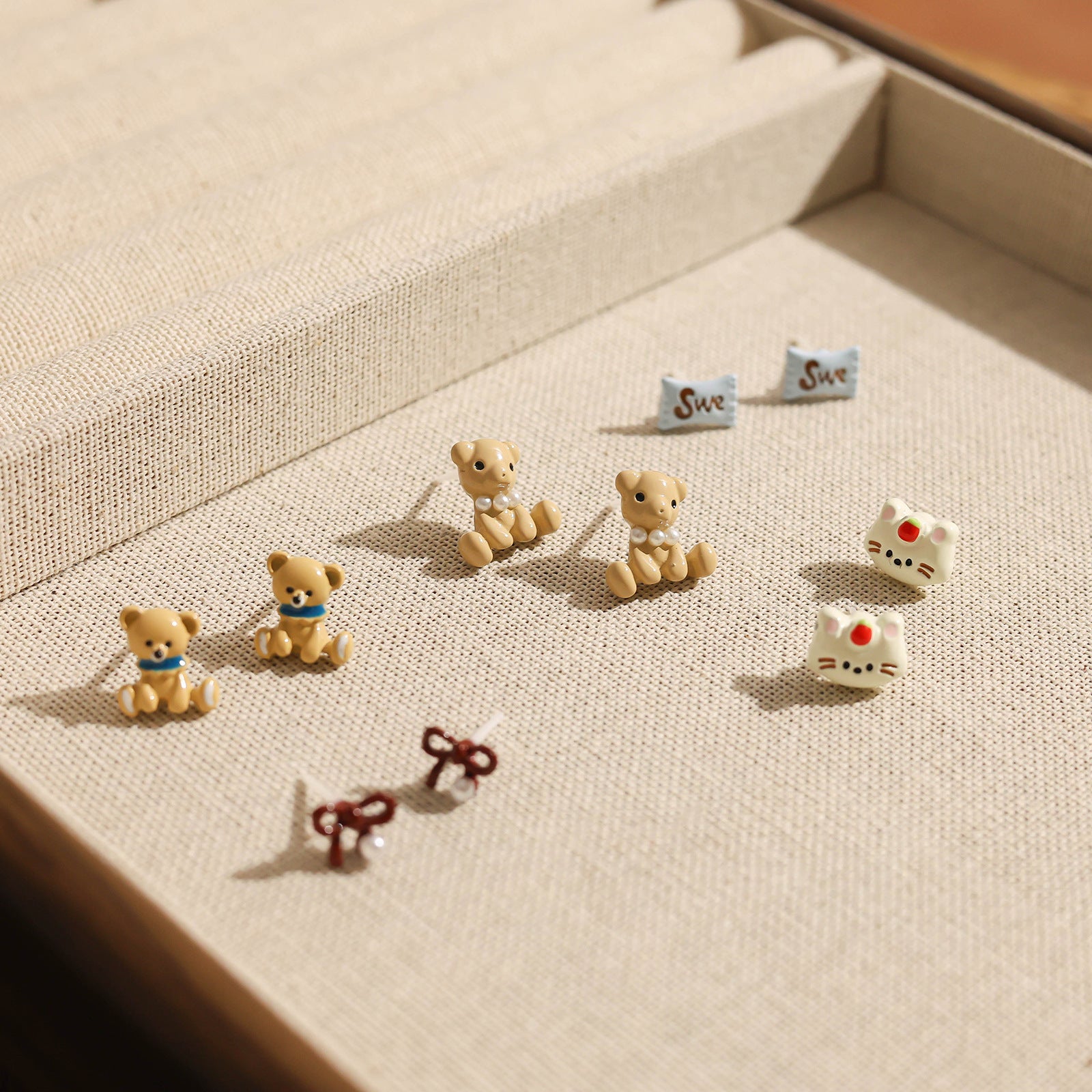 Wholesale Bioceramic Sleep-Friendly Earrings Cute Sweet Jewelry Accessory for Women