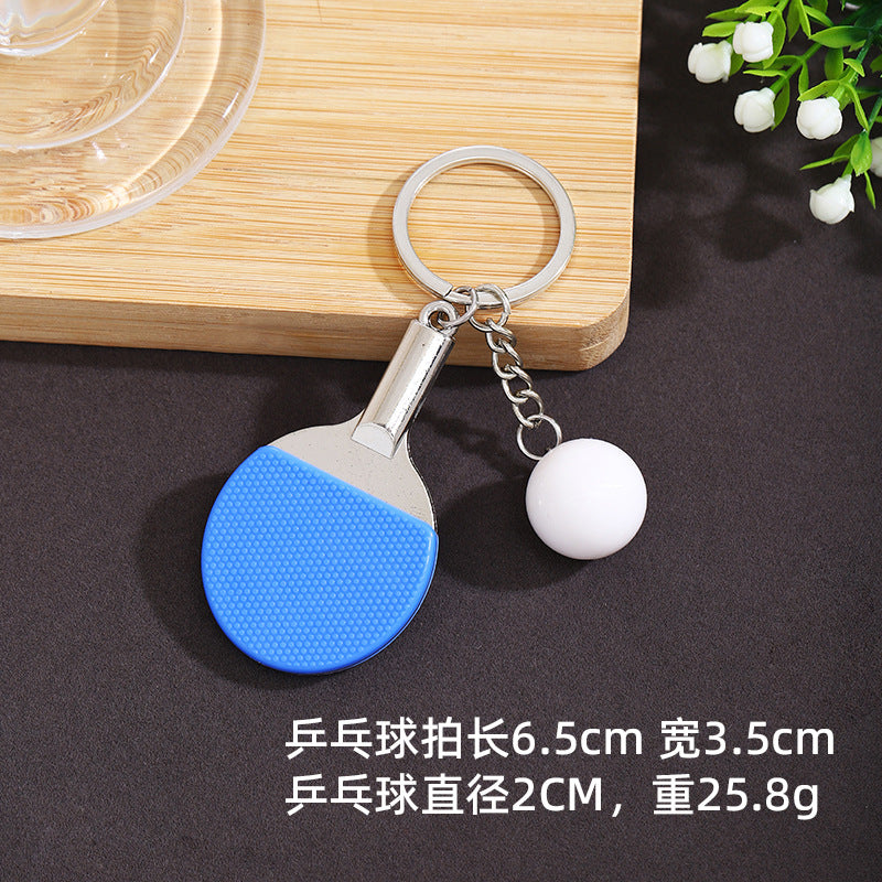 Wholesale Mini minimalist design sense  table tennis keychains