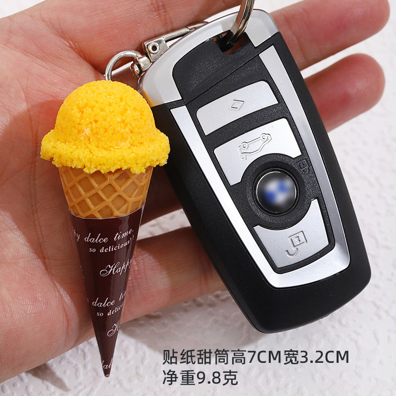 Wholesale Creative ice cream keychains
