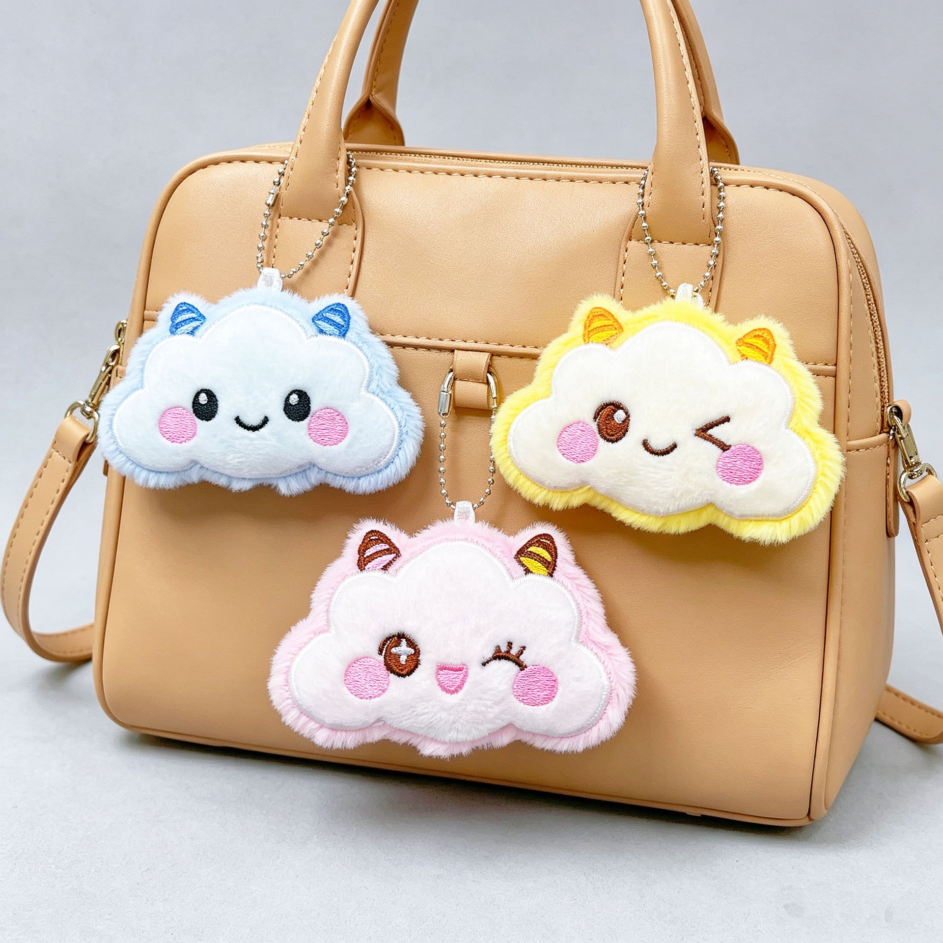 Wholesale Plush Cloud Bag Charm Keychain Fashion Accessory for Party and Everyday Use