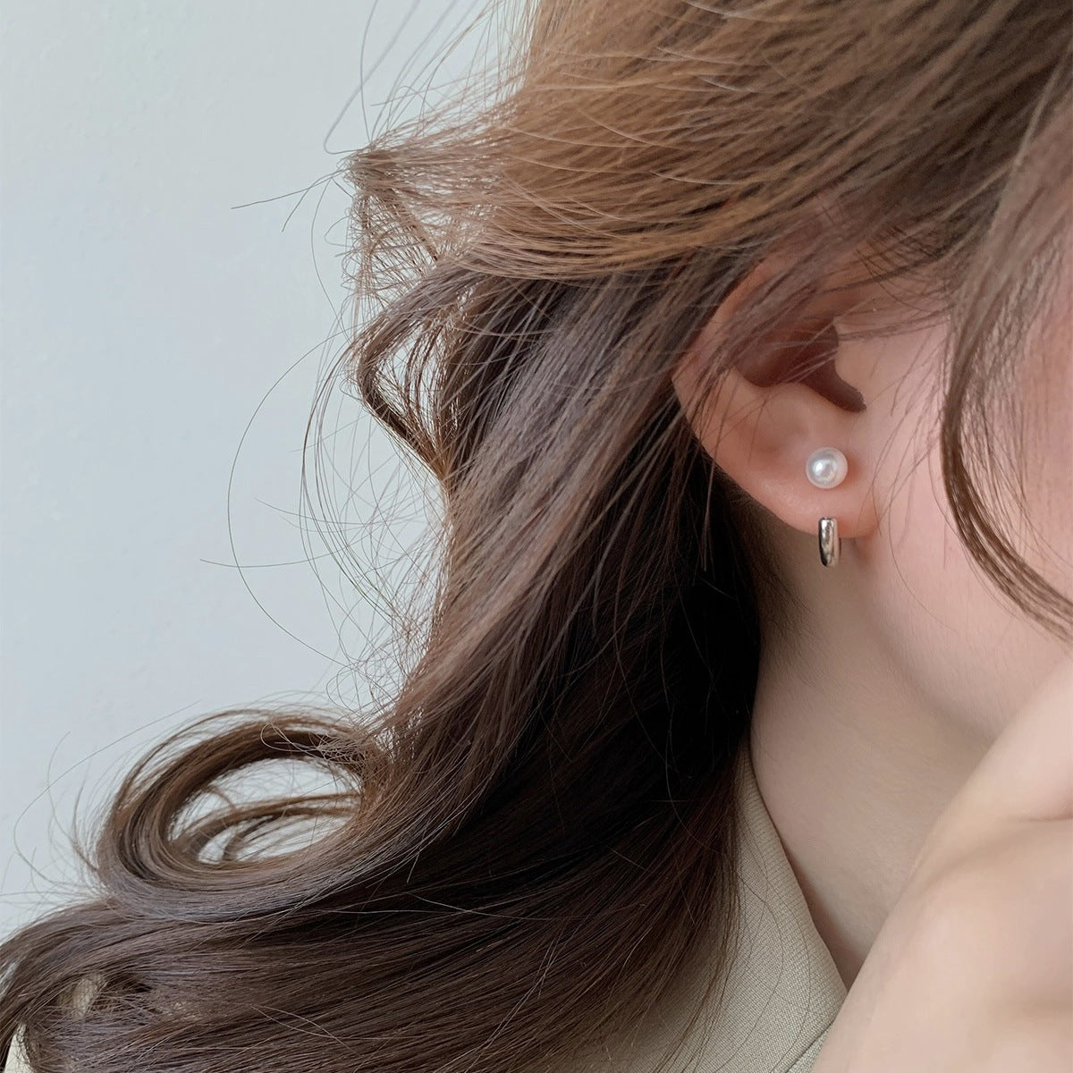 Wholesale Simple C-shaped Circle Earrings ACC-ES-ZhiRui011