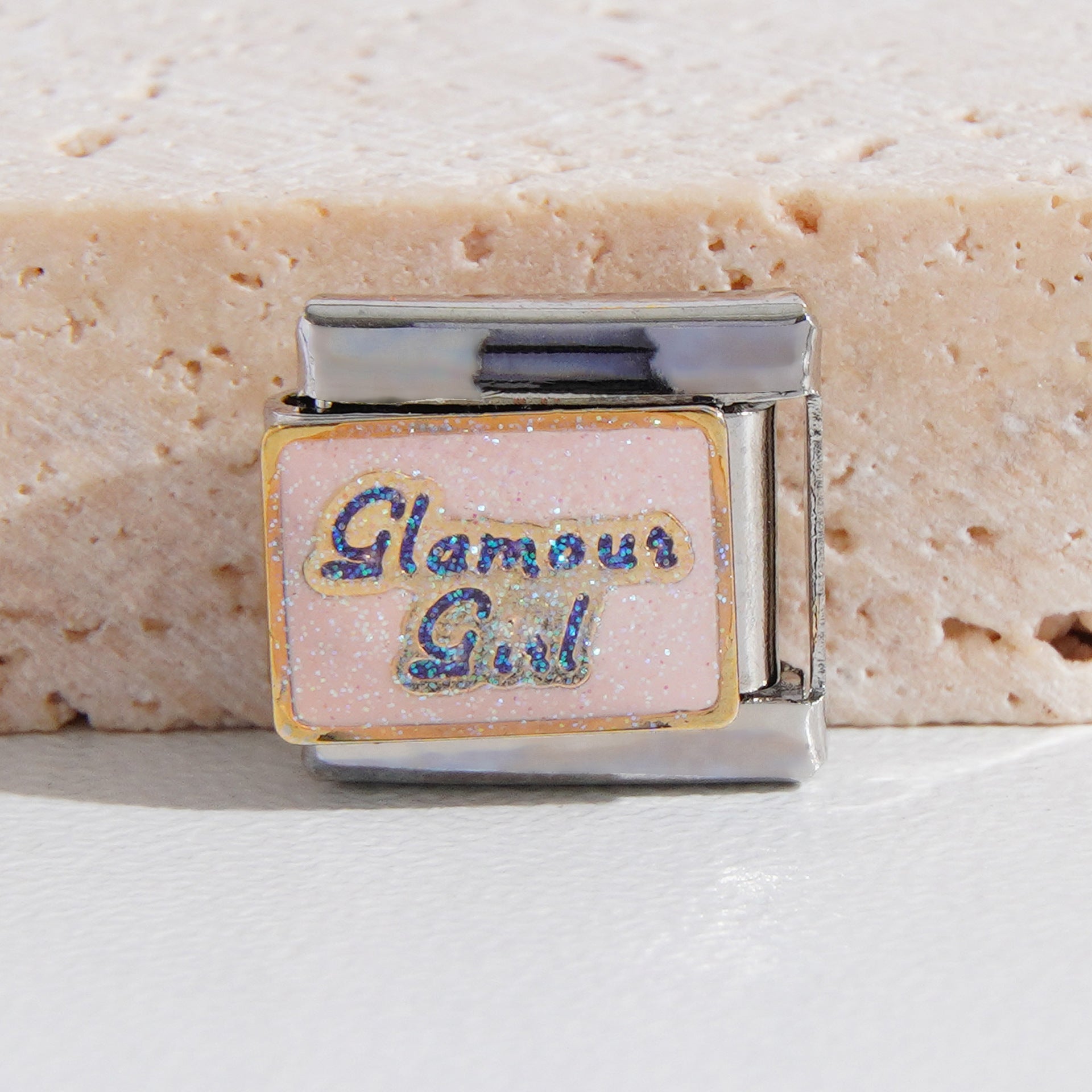 Wholesale Italian Charm Bracelet 9mm DIY Splicing Heart Stainless Steel Composable Bracelet