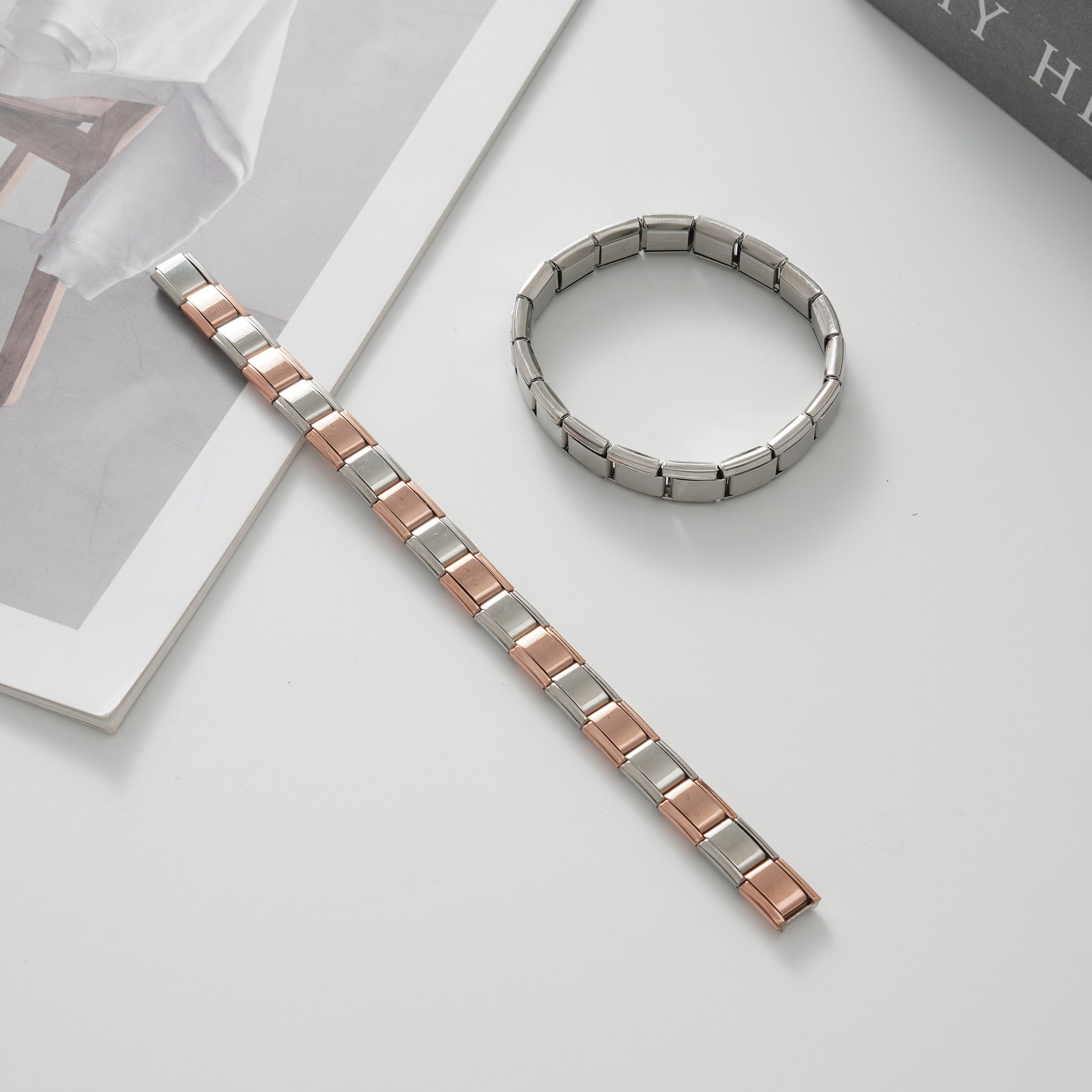 Wholesale Italian Charm Bracelet 9mm DIY Splicing Cute Creative Stainless Steel Composable Bracelet