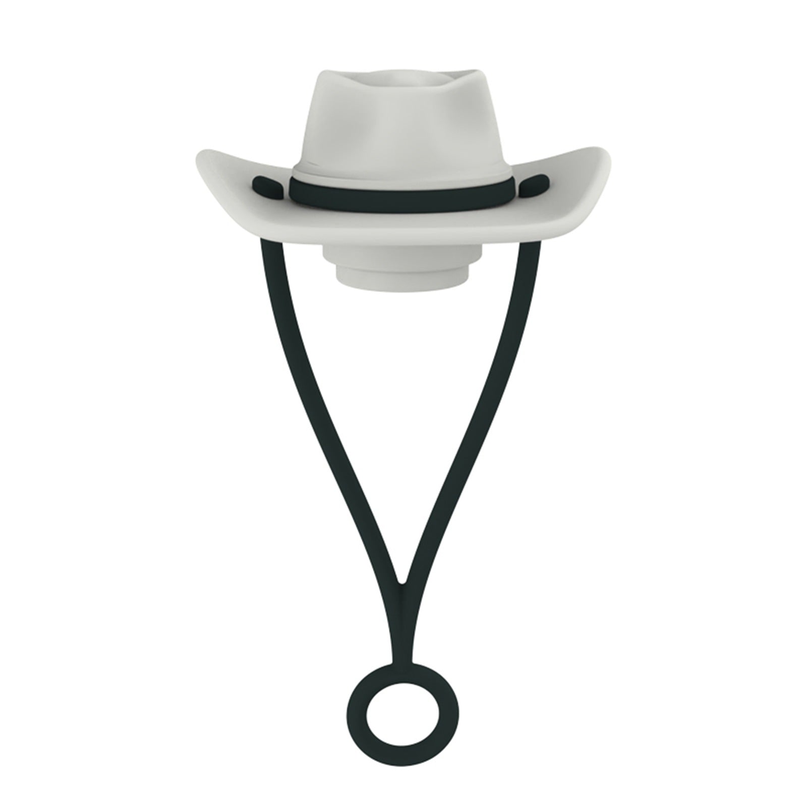 Wholesale 10pcs Western Style Cowboy Hat Silicone Straw Tube Cap 10mm Straw Decoration Straw Cover ACC-SCR-QiXiu001