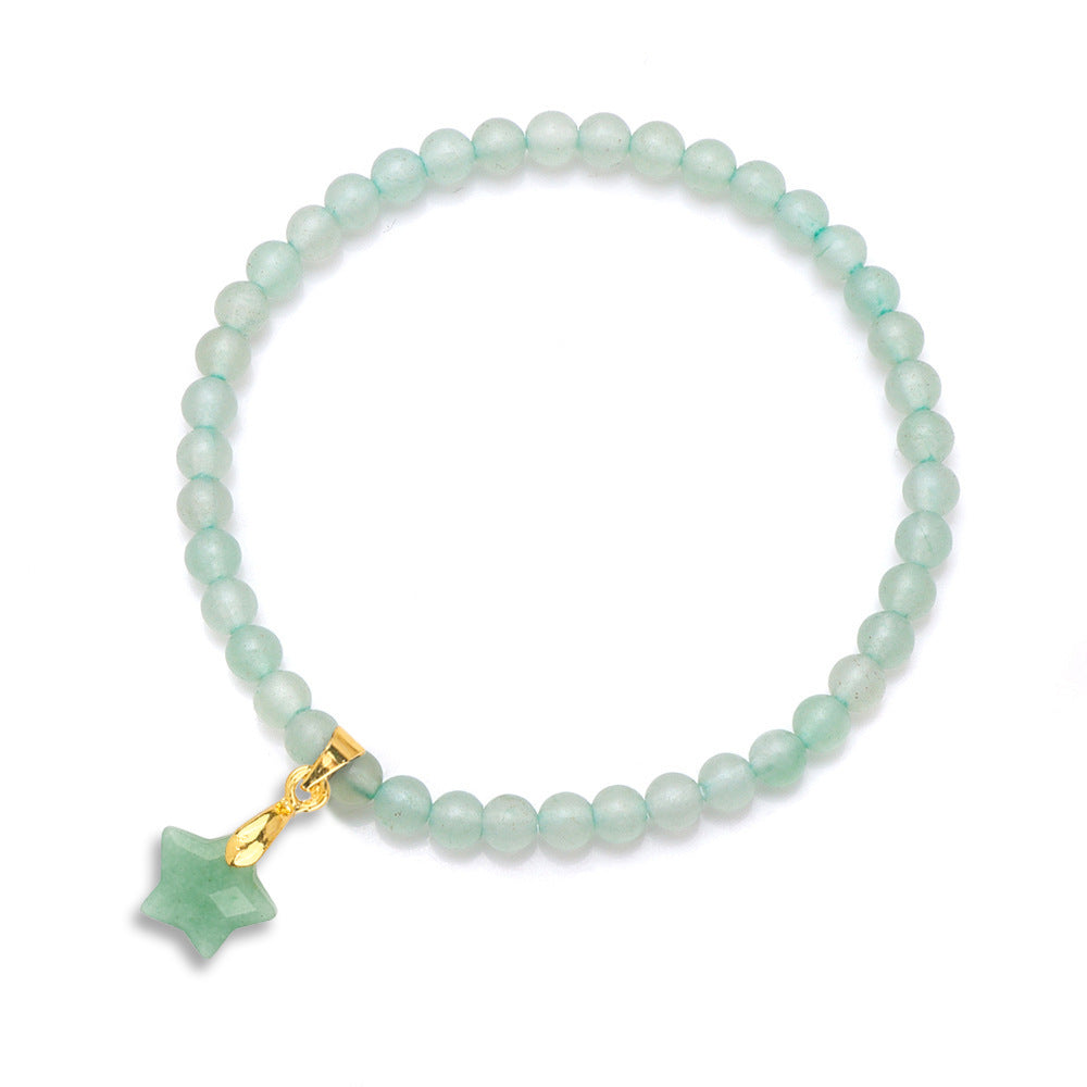 Wholesale Natural Crystal Bracelet 4mm Tiger Eye Lapis Lapis Beaded  Bracelet