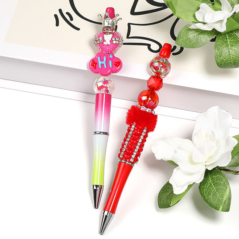 Wholesale 100pcs/pack High Transmittance 16mm Butterfly Strawberry Acrylic Beads DIY Bead Accessories