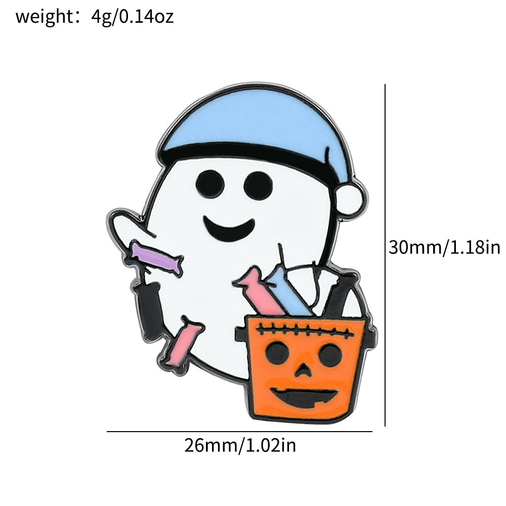 Wholesale  Pumpkin Ghost Brooch