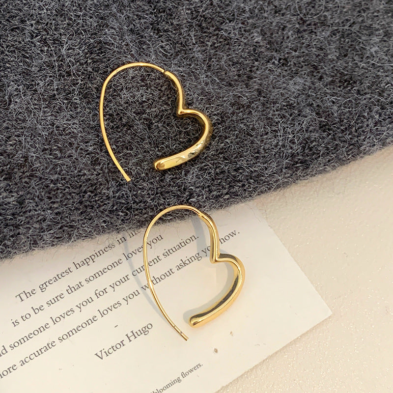 Wholesale hoop solid color glossy large earrings